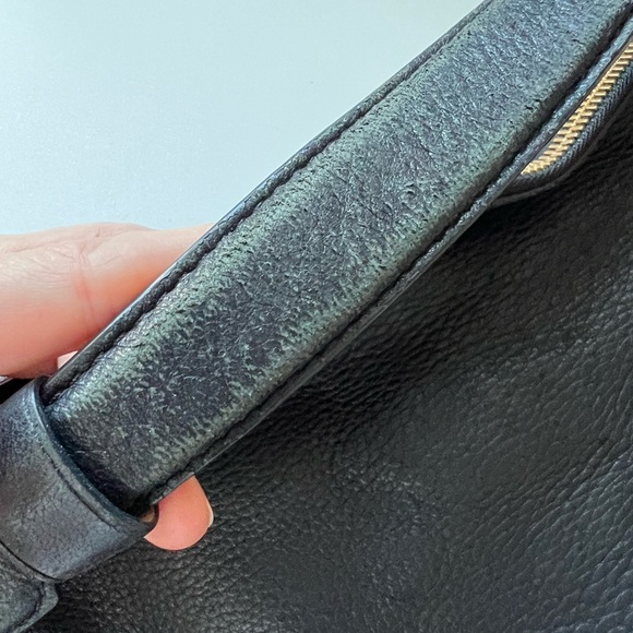 Reed Krakoff Large Black Leather Two-Way Shoulder Bag. - Picture 5 of 10